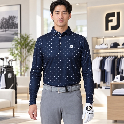 Áo Dài Tay FOOTJOY Chính Hãng -Thermolite - Màu Xanh | JapanSport 81073   FJ-F23-S07