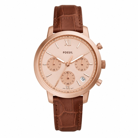 Đồng hồ Fossil Chính hãng - Neutra Chronograph Rose Gold-Tone Stainless Steel Watch Case | JapanSport C161007