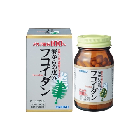 Viên uống hồ trị phòng và điều trị ung thư Tảo Fucoidan Orihiro 90 viên | JapanSport