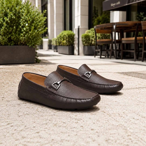 Giày Allen Edmonds Nam Chính Hãng - Lando Driving Style Loafer - Màu Dark Brown | JapanSport 8668