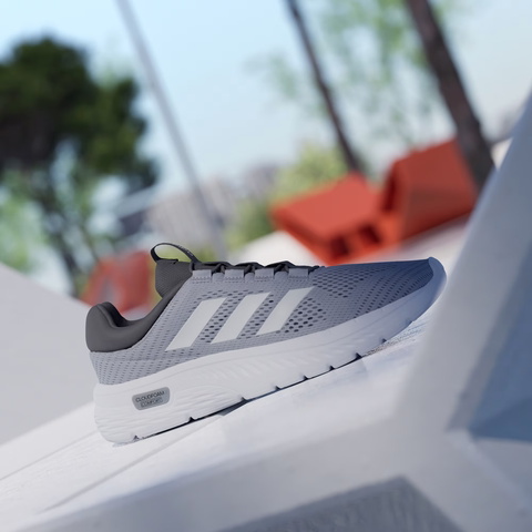 Giày chạy nam Adidas Chính hãng - GIÀY DÂY CHUN CLOUDFOAM COMFY - Xám  | JapanSport IH6021