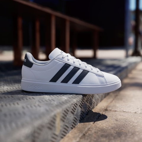 Giày Adidas Nam Chính Hãng - Grand Court Cloudfoam Comfort - Trắng | JapanSport GW9199