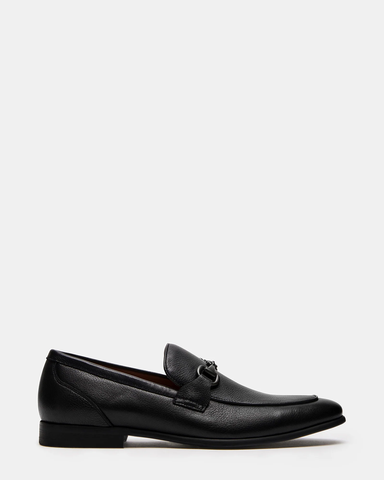 Giày Steve Madden Nam Chính Hãng - Jayshan Black Leather MEN'S SHOES - Đen | JapanSport