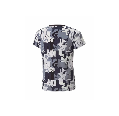 Áo Phông Puma Nữ Chính Hãng -  ESS+ Street Art AOP Short Sleeve  - Xám/Hồng | JapanSport 675790-01