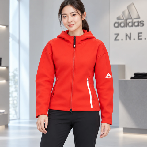 Áo Khoác Adidas Nữ Chính Hãng - Hoodie adidas ZNE Sportswear - Đỏ | JapanSport H53035