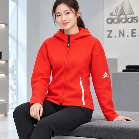 Áo Khoác Adidas Nữ Chính Hãng - Hoodie adidas ZNE Sportswear - Đỏ | JapanSport H53035