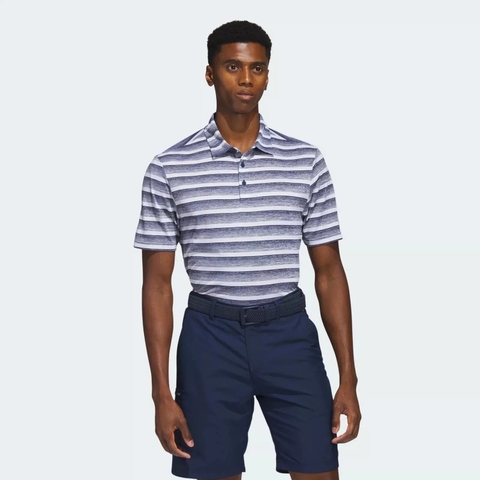 Áo Polo Adidas Nam Chính Hãng - Two-Color Striped - Màu Trắng | JapanSport HS7580