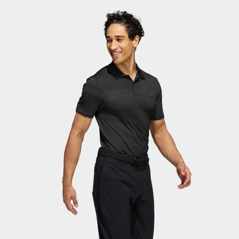 Áo Polo Adidas Nam Golf Chính Hãng - Camouflage Golf Shirt - Đen | JapanSport HS9445