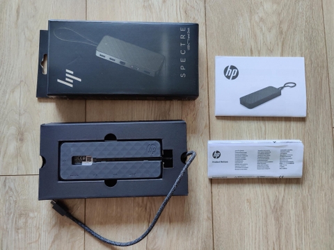 【Đã qua sử dụng】Hub chuyển đổi đa dụng HP Spectre USB-C Travel Dock - Đen | JapanSport
