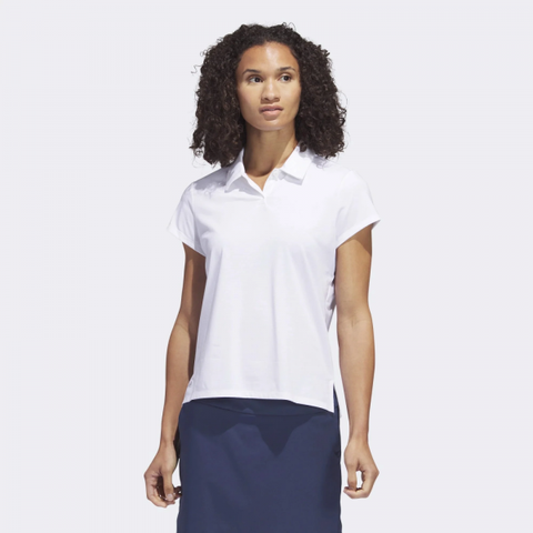Áo Polo Adidas Nữ Chính Hãng - Áo Polo Muối Tiêu Go-To - Màu Trắng | Japansport IA7824