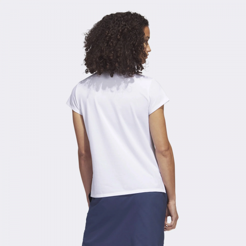 Áo Polo Adidas Nữ Chính Hãng - Áo Polo Muối Tiêu Go-To - Màu Trắng | Japansport IA7824