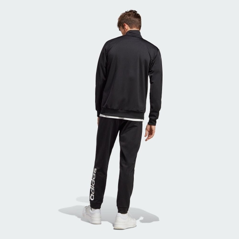 Bộ thể thao Adidas Nam Chính Hãng - Linear Logo Tricot Tracksuit - Đen | JapanSport IC6775
