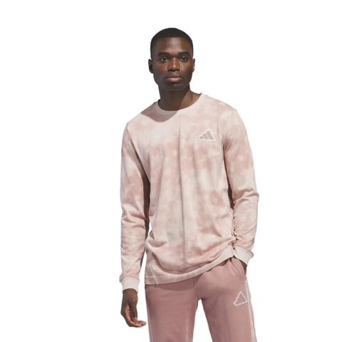 Áo Khoác Adidas Chính Hãng - Long Sleeve Tech Tee - Màu hồng đất | JapanSport JN8705