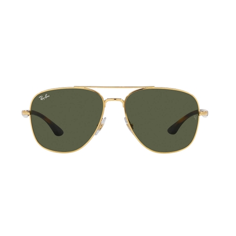 Kính Ray-Ban Nam Chính hãng - RB3683 001/31 Green - 56mm Gọng Vàng Arista, Tròng Xanh G-15 | JapanSport