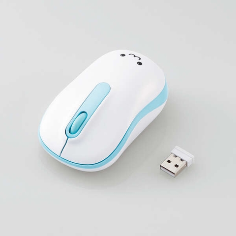 Chuột Không Dây Elecom Chính hãng - M-DY11DRSKBU, Silent, Kháng Khuẩn, 3 Nút, Size S, Màu Xanh | JapanSport