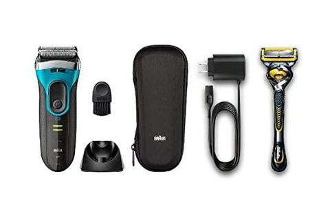 Máy cạo râu Braun Chính hãng - Series 3 - 3080S - Màu Xanh | JapanSport