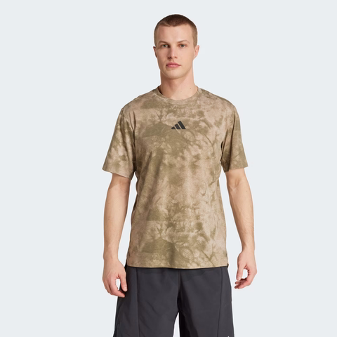 Áo Phông Adidas Nam Chính Hãng - PrimeLift Graphic Tee - Màu Be  | JapanSport JX6286