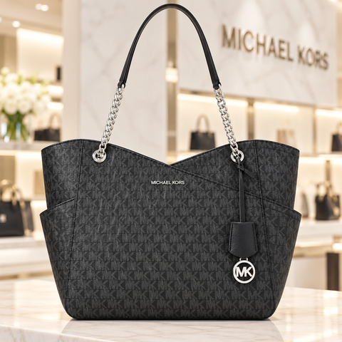 Túi nữ Michael Kors Chính hãng  – Jet Set Black | JapanSport 35F1STVT3B