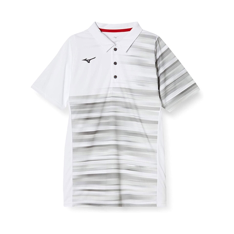 Áo Polo Mizuno Chính Hãng - Game Shirt Tennis - Xám | JapanSport 62JA8011-01
