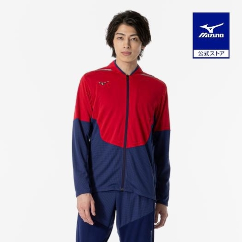Áo Khoác Mizuno Chính Hãng -Thermal Charge - Màu Xanh/Đỏ | JapanSport 32MCA530-63