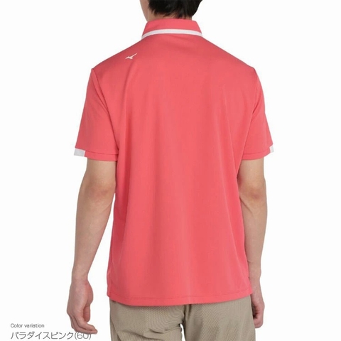 Áo Polo Mizuno Chính Hãng - Ice Touch Solar Cut - Màu Đỏ | JapanSport E2MAC025-60