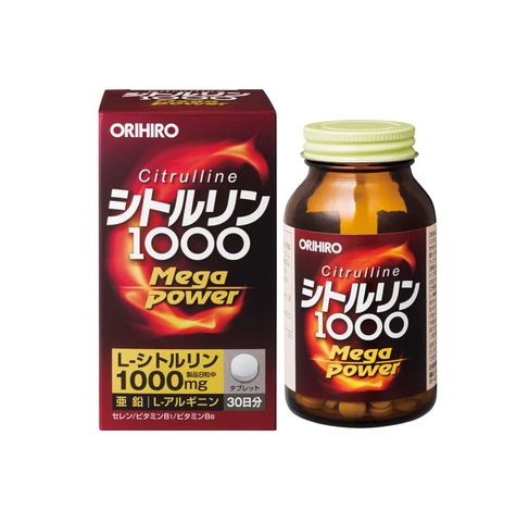 Viên uống bổ sung năng lượng Orihiro Mega Power Citrulline 1000mg 240 viên Nhật Bản | JapanSport