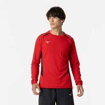 Áo Dài Tay Mizuno Chính Hãng - Solar Cut Field Shirt - Màu Đỏ | JapanSport P2MAB047-66