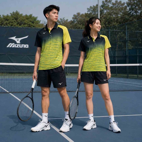 Áo Polo Mizuno Chính Hãng - Tennis short-sleeved polo shirt - Màu Vàng | JapanSport 62JA8508-37