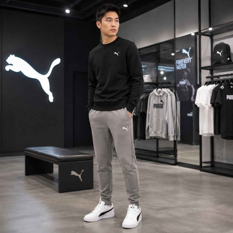 Quần Dài Puma Chính Hãng - PUMA EVOSTRIPE Pants DK OP - Màu Xám | JapanSport 687584-79