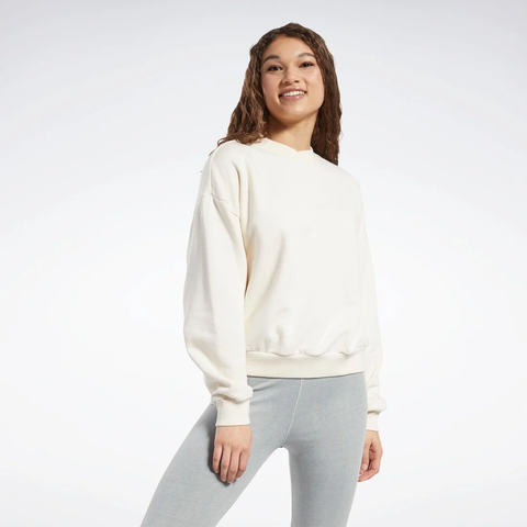 Áo Dài Tay Reebok Chính Hãng - Classics Natural Dye Crew Sweatshirt - Màu Kem | JapanSport HH9696