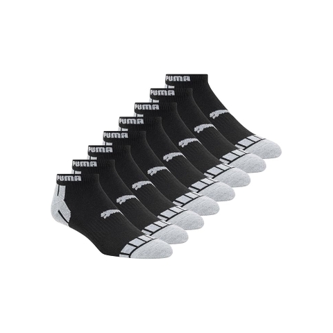 Set Tất Puma Chính hãng - mens Low Cut Socks (8 đôi) - Màu Đen/Xám/Ghi | JapanSport P601132AZ-007