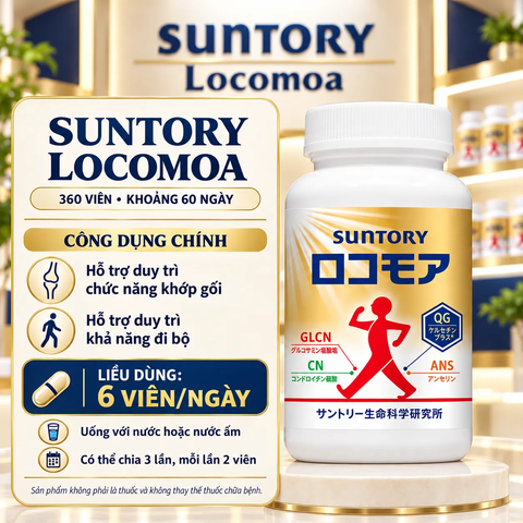Suntory Locomoa 360 Viên Nhật Bản – Hỗ Trợ Khớp Gối Và Vận Động | JapanSport