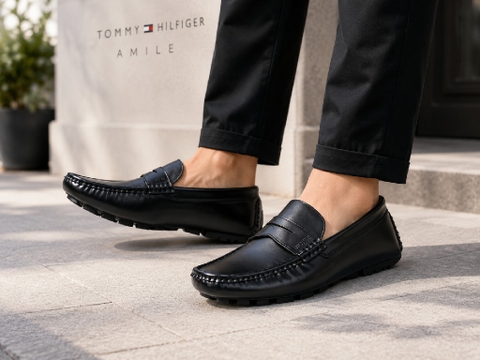 Giày Tommy Hilfiger Chính Hãng - Tommy Hilfiger Men's Amile - Đen | JapanSport