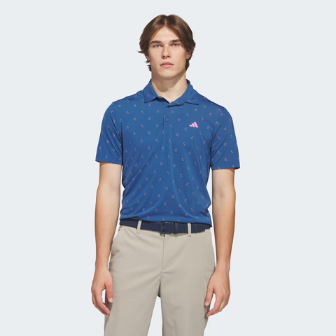 Áo Polo Adidas Nam Chính Hãng - ULTIMATE365 ESSENCE PRINT CLIMACOOL POLO SHIRT - Màu Xanh | JapanSport KB1376