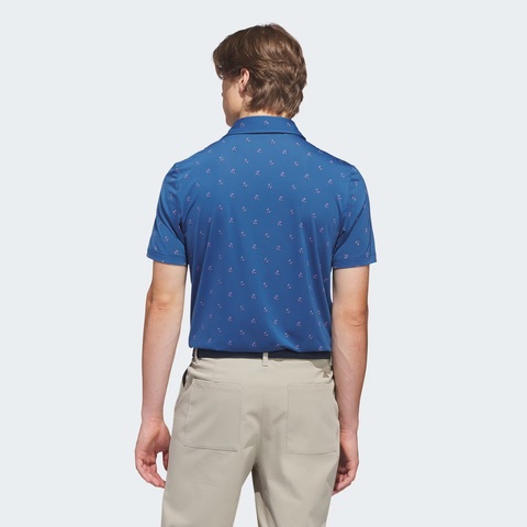 Áo Polo Adidas Nam Chính Hãng - ULTIMATE365 ESSENCE PRINT CLIMACOOL POLO SHIRT - Màu Xanh | JapanSport KB1376