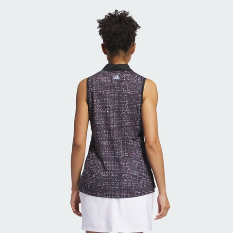 Áo Polo Adidas Nữ Chính Hãng - Ultimate365 Printed Blanket - Màu Đen | Japansport IX3661