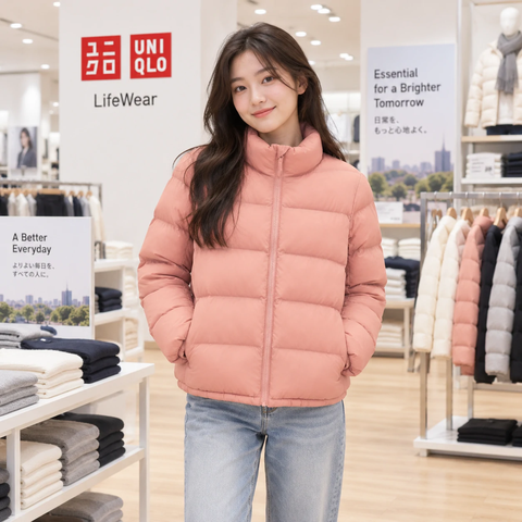 Áo Khoác UNIQLO Kids Chính hãng - Volume Warm Padded - 11 Pink | JapanSport 428230