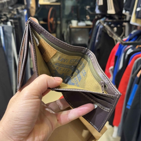 Ví Levi's Chính Hãng - Bifold Passcase Wallet - Màu Nâu | JapanSport 31LV240012