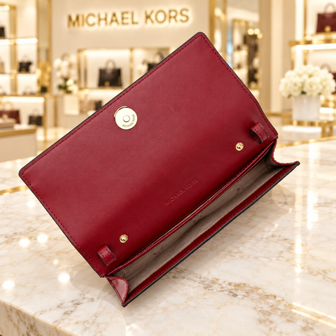 Túi Ví Đeo Chéo Michael Kors Chính hãng - CARSON Large - Màu Đỏ | JapanSport 35F5G2ZC7H606