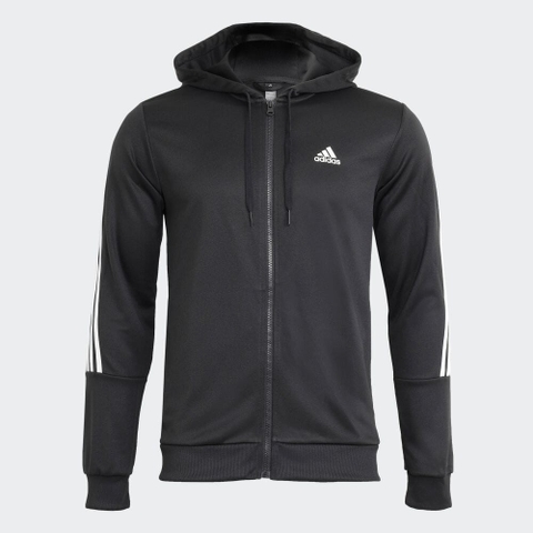 Áo Khoác Adidas Nam Chính Hãng - BASIC 3-STRIPES TRICOT TRACKSUIT - Đen | JapanSport IC6767