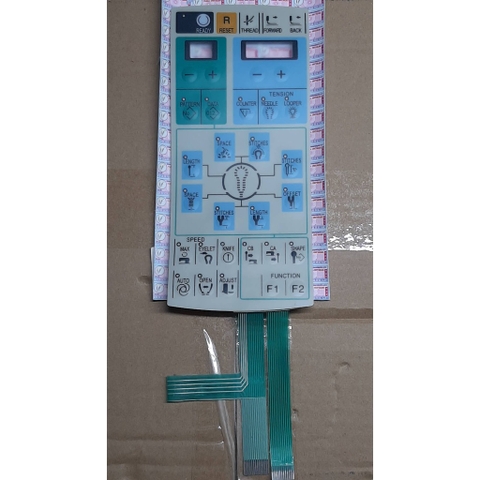 Miếng dán bàn phím màn hình máy may thùa khuy tròn thùa khuy mắt phượng JUKI MEB 3200J