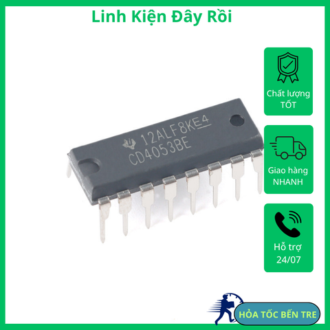 CD4053 CD4053BE HCF4053 HCF4053BE DIP-16 chính hãng