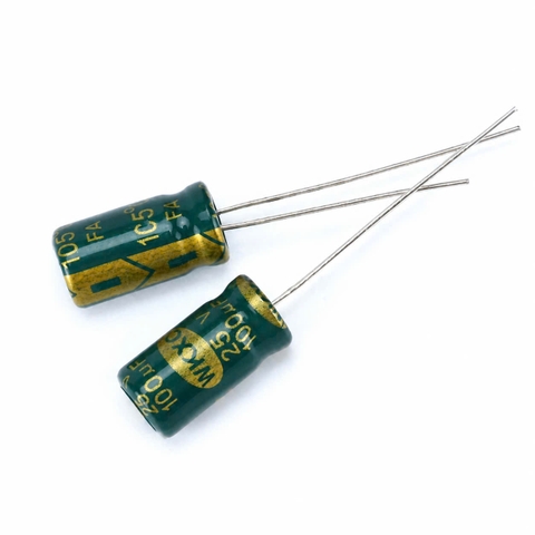 10 cái tụ điện hóa 100uF 25V 25V100uF 6.3x12mm