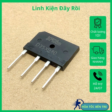 2 cái D35XB80 DIODE cầu chỉnh lưu 35A 800V DIP-4