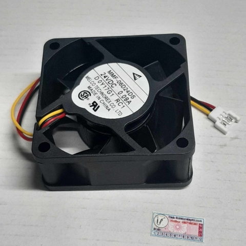 Quạt tản nhiệt 3 dây MMF-06D24DS 24V 0.09A 60x60x25mm