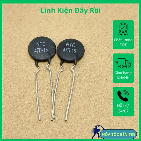 10 sản phẩm điện trở nhiệt NTC 47D-15 47D15 47D 15