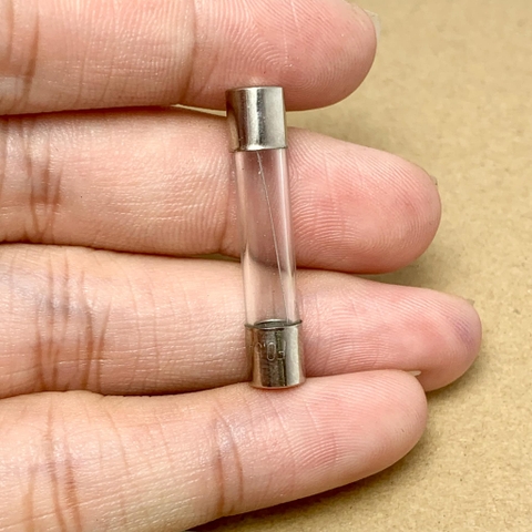 5 cái cầu chì ống thủy tinh 250V 12A kích thước 6x30mm