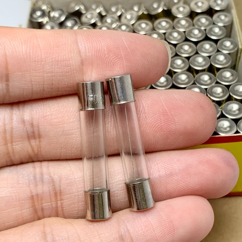 5 cái cầu chì ống thủy tinh 250V 15A kích thước 6x30mm