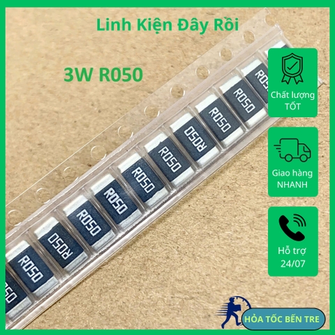 10 cái điện trở SMD 3W 2512 R050 0.050R 50mR 0.02R R020 R030 0.030R R040 0.040R
