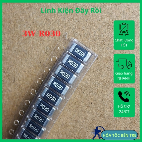 10 cái điện trở SMD 3W 2512 R050 0.050R 50mR 0.02R R020 R030 0.030R R040 0.040R